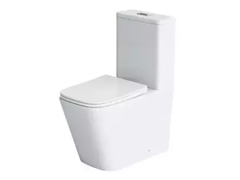 Напольный унитаз-моноблок Laguraty белый с сиденьем микролифт