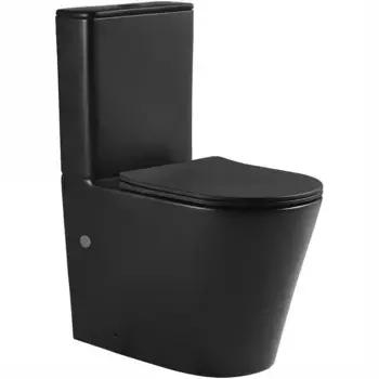 Унитаз-компакт напольный SantiLine SL-5026MB безободковый, с микролифтом, система смыва Tornado