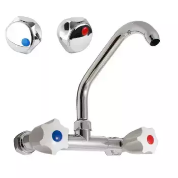 Настенный смеситель для кухни Сантаком 100017с, хром