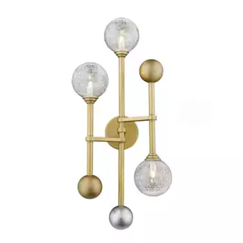 Настенный светильник Delight Collection Fluxus W68084-3 gold