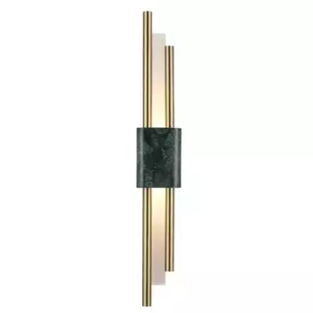 Настенный светодиодный светильник Crystal Lux CARTA AP6W LED GREEN/BRASS