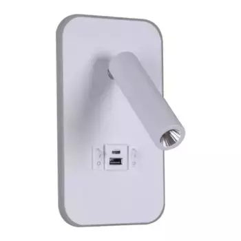 Настенный светодиодный светильник Reluce 86204-9.2-001KT LED12W+USB WT