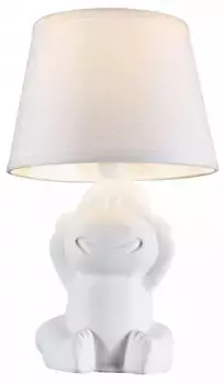 Настольная лампа декоративная Escada Monkey 10176/T White