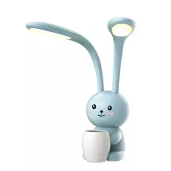 Настольная лампа Uniel Заяц ULM-D160 12W/3000-6000K/Dim Blue UL-00011723