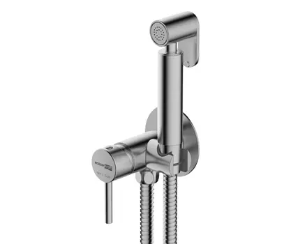 Гигиенический душ Wasserkraft Wern A70338 со смесителем, С ВНУТРЕННЕЙ ЧАСТЬЮ, никель
