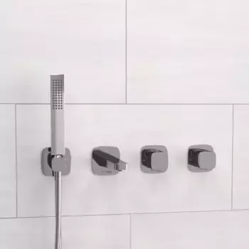 Встраиваемый смеситель для душа и ванны Wasserkraft Naab A8651.312.314.326.087.103 С ВНУТРЕННЕЙ ЧАСТЬЮ, хром