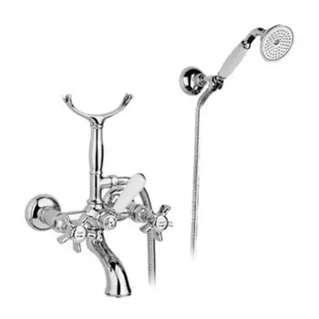 Nicolazzi 1402CR18 Смеситель для ванны с ручным душем со стены Dames Anglaises