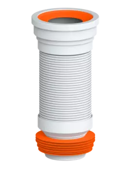 Отвод для унитаза РМС армированный белый
