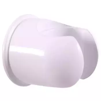 PD0004B Держатель душевой лейки фиксированный, металл, БЕЛЫЙ