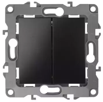 Переключатель двухклавишный ЭРА 12 10AX 250V 12-1106-05 Б0014667