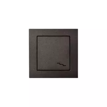 Переключатель одноклавишный Liregus Epsilon антрацит 28-107