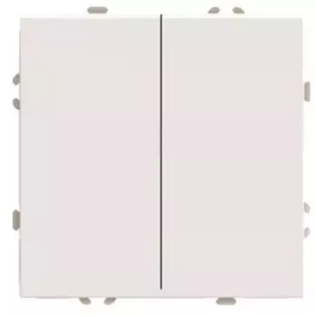 Переключатель перекрестный 2-клавишный (механизм) Stekker Эмили 250В 10А RSW10-5111-08 кашемир soft touch