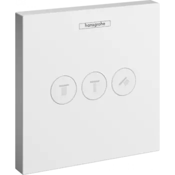 Переключатель потоков Hansgrohe ShowerSelect 15764700 на три потребителя, матовый белый