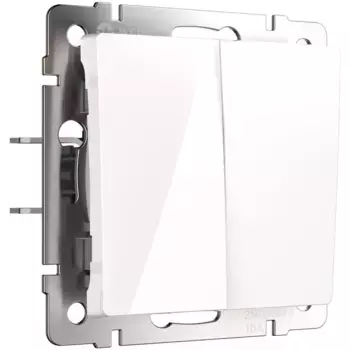 Перекрестный переключатель двухклавишный Werkel белый W1123001 4690389182105