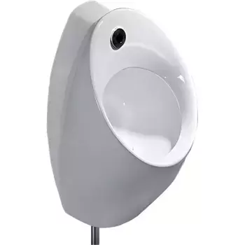 Писсуар подвесной CeramaLux X560S с вертикальным выпуском и сенсорным механизмом смыва белый