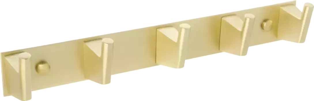 Планка с пятью крючками Fixsen Trend Gold золото-сатин