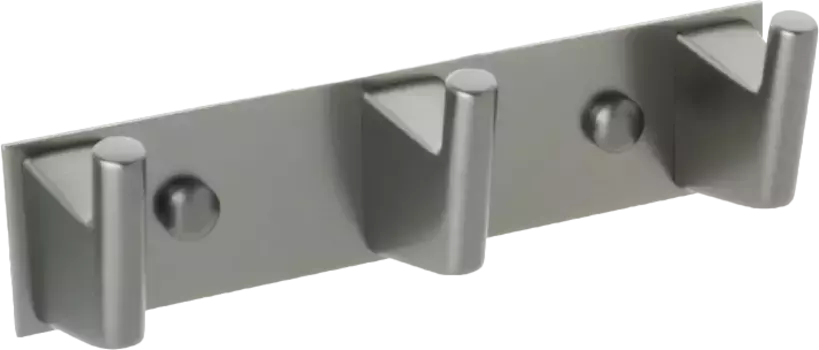 Планка с тремя крючками Fixsen Trend Graphite графит-сатин