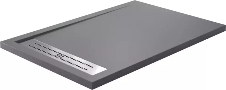 Поддон для душа Wasserkraft Wiese 140x90 серый матовый