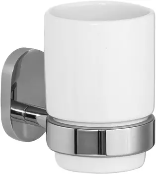 Подстаканник одинарный, керамика, латунь, Mirro Plus, IDDIS, MRPSBC1i45