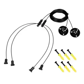 Подвес Arlight LINE-6070 2x4m Set BLACK (Pad 9x2mm) 056259