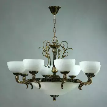 Подвесная люстра Ambiente Toledo бронза с белым