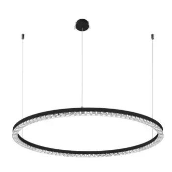 Подвесная люстра Arlight SP-DIAMOND-R650-36W Warm3000 (BK, 45 deg, 230V, TRIAC) 054473