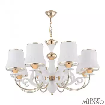 Подвесная люстра Arte Milano Florentia-1097 301097/8 Wh/Gd