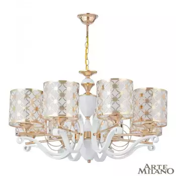 Подвесная люстра Arte Milano Florentia-3097 303097/8 Wh/Gd