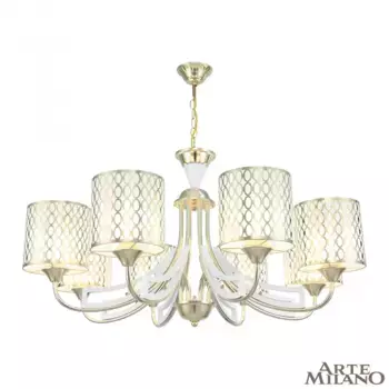 Подвесная люстра Arte Milano Florentia-3387 303387/8 Wh/Gd