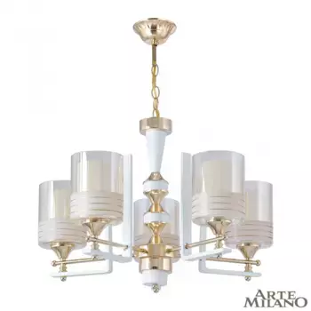 Подвесная люстра Arte Milano Florentia-6087 306087/5 Wh/Gd