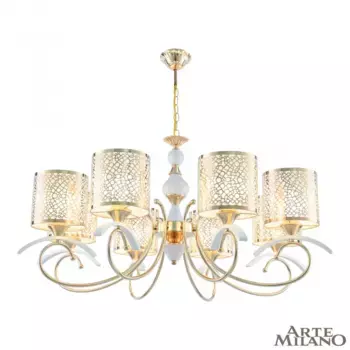 Подвесная люстра Arte Milano Florentia-9787 309787/8 Wh/Gd