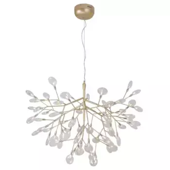 Подвесная люстра Crystal Lux Evita SP63 Gold/Transparent