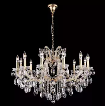 Подвесная люстра Crystal Lux Hollywood SP12 Gold