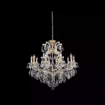 Подвесная люстра Crystal Lux Isabel SP11 Gold/Transparent