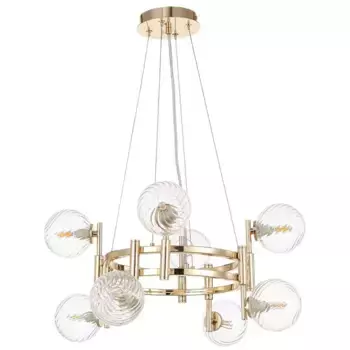 Подвесная люстра Crystal Lux Luxury SP8 Gold