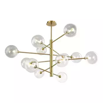 Подвесная люстра Crystal Lux Marzo SP12 Bronze/Transparente