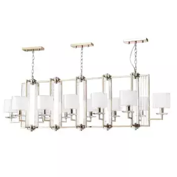 Подвесная люстра Crystal Lux Nicolas SP12 L1600 Gold/White