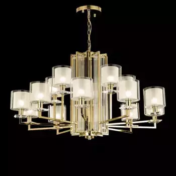 Подвесная люстра Crystal Lux Nicolas SP-PL10+5 Gold/White