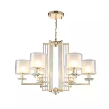 Подвесная люстра Crystal Lux Nicolas SP-PL6 Gold/White