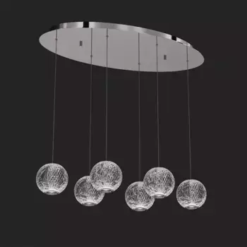 Подвесная люстра DeLight Collection Elliot Diamante MD20001012-6A chrome