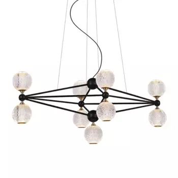 Подвесная люстра DeLight Collection Elliot Diamante MD20022005-9B black/chrome