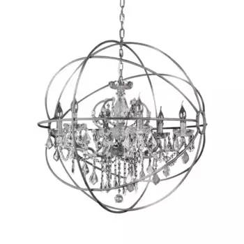 Подвесная люстра Delight Collection Foucault'S Orb 5014-D6 chrome