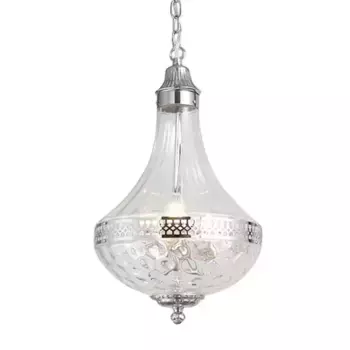 Подвесная люстра DeLight Collection French Empire Glass KG0544P-4 nickel