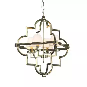 Подвесная люстра Delight Collection Mandeville KM0728P-4M brass/white