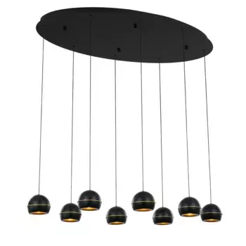 Подвесная люстра DeLight Collection MD21001034-8A black/gold