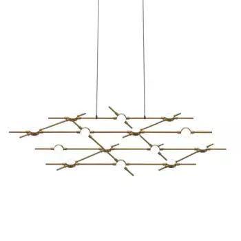 Подвесная люстра DeLight Collection Molecular MD18001067-14A black/gold