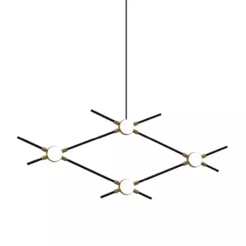 Подвесная люстра DeLight Collection Molecular MD18001067-4A black/gold