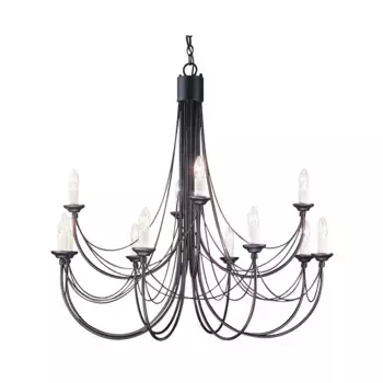Подвесная люстра Elstead Lighting CB12-BLACK