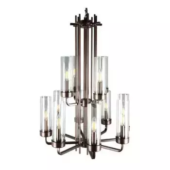 Подвесная люстра Elvan LU-61001/12-E14-Bk