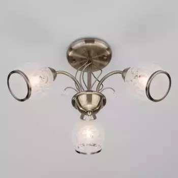 Подвесная люстра Eurosvet 30026/3 античная бронза